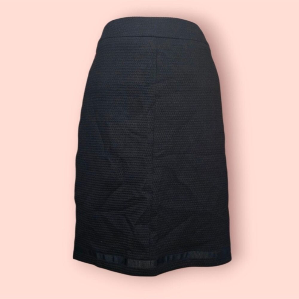 Hugo Boss Black Cotton Pencil Skirt Workwear Office Womens 6 Classic Knee Length